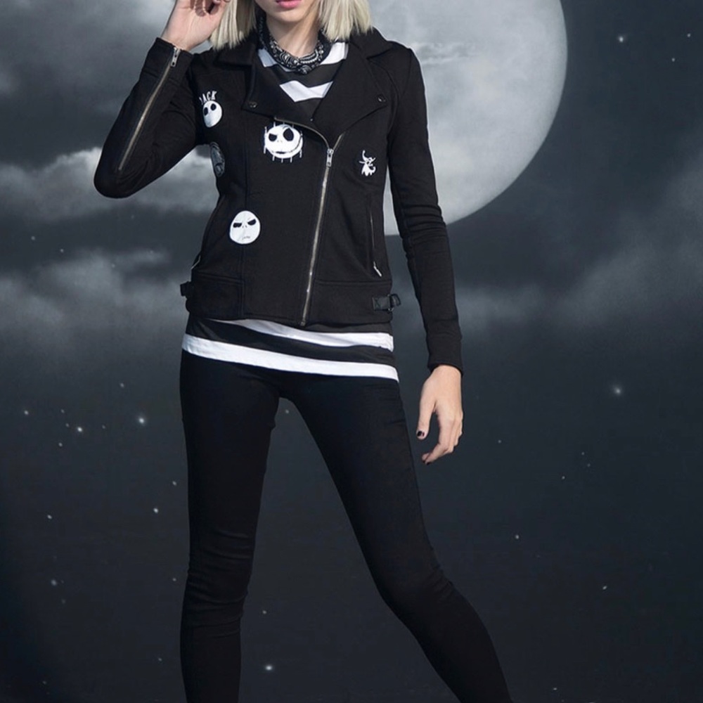 Hot Topic x Nightmare Before Christmas moto jacket